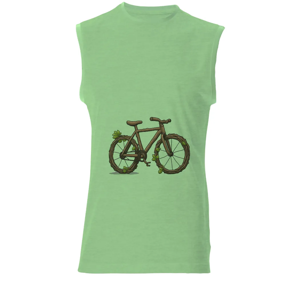 Tee Shirt Printing: Nature's Reclaimed Bicycle - Artistic Designs|harmony day t shirts best and less