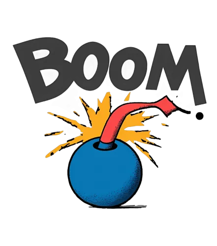 Custom Tee Shirts: BOOM! - Explosive Energy and Pop Culture