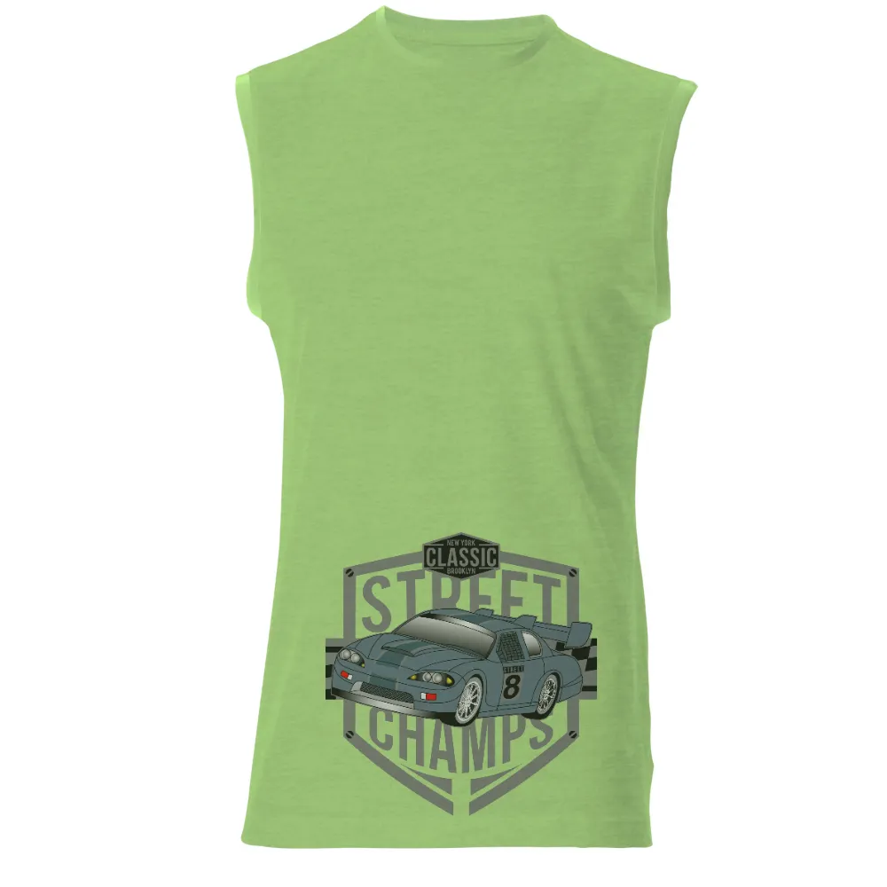 Custom T-Shirt Printing: Brooklyn Street Racing Champ - Sports Car Design|new york jets game