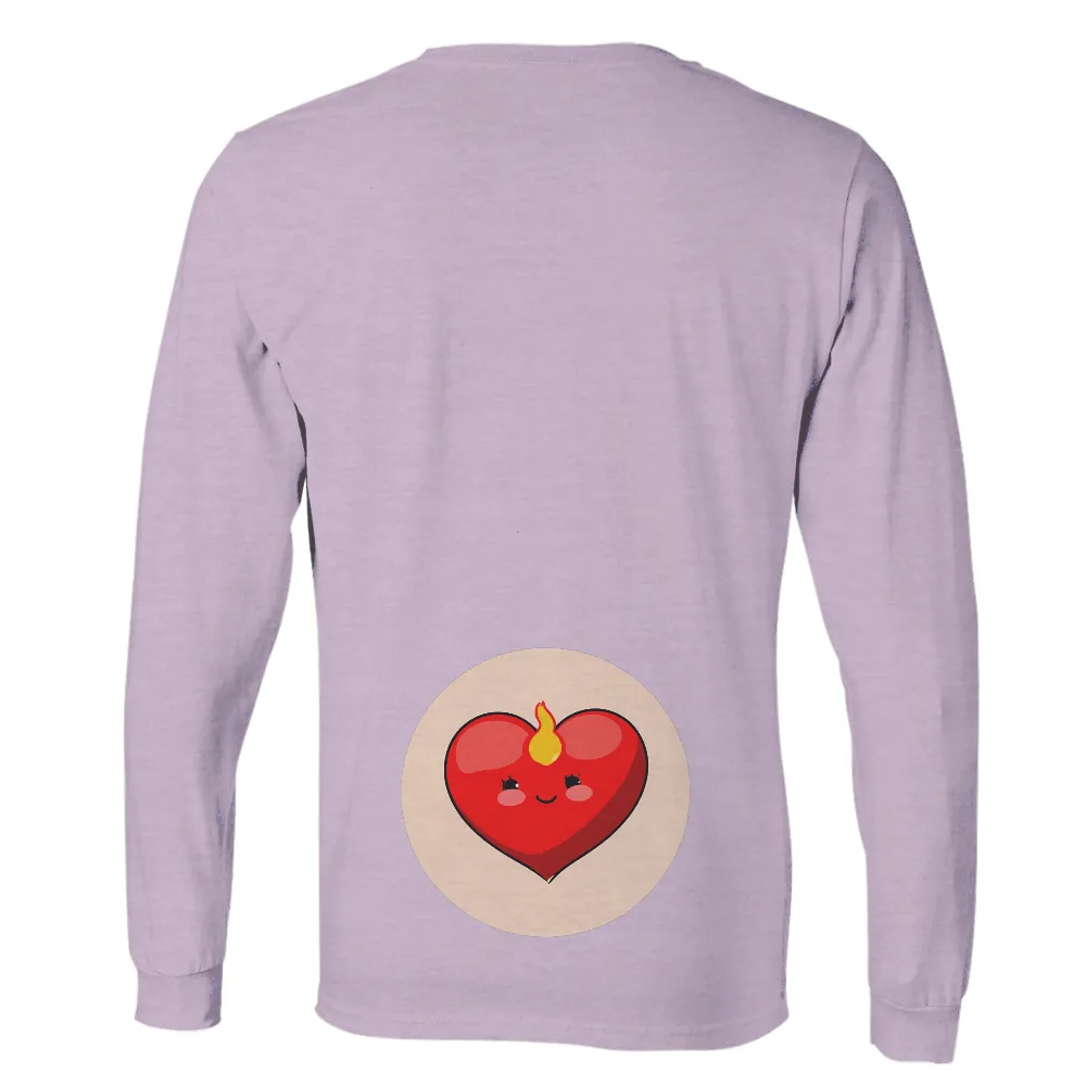 Custom T-Shirt Printing: Heart of Passion - Artistic Design|flame shirt animal crossing