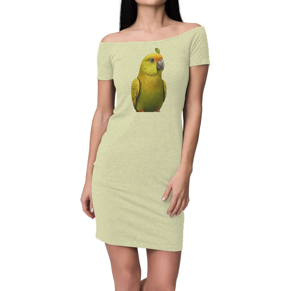 Tee Shirt Printing: Whimsical Parrot Design Celebrating Nature| colorful parrot illustration