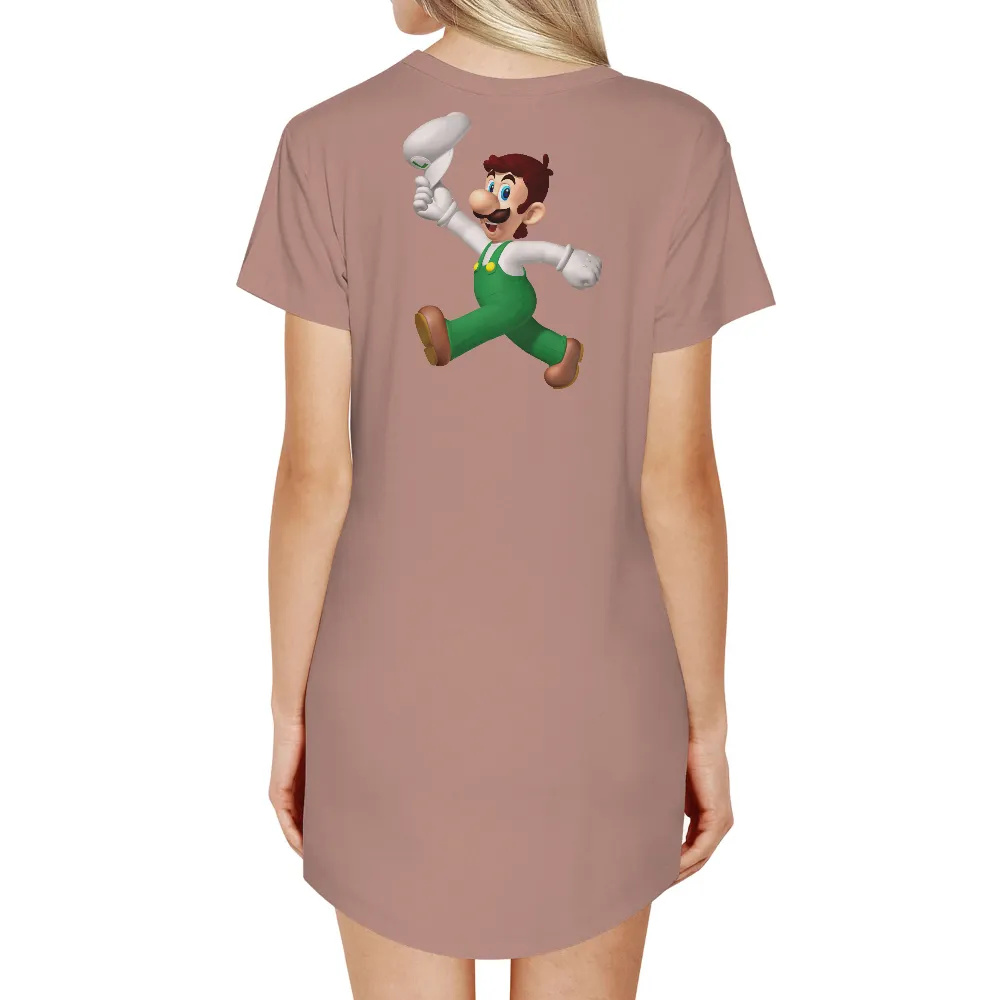 Tee Shirt Printing: Luigi's Epic Adventure - Gaming T-Shirt|hardwood classic jerseys 2k23