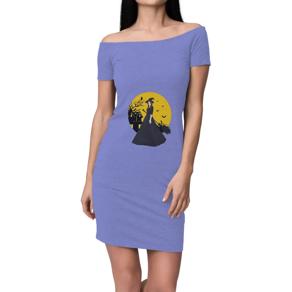 Tee Shirt Printing: Enchanting Witch in the Moonlight|bleach halloween shirts dollar tree