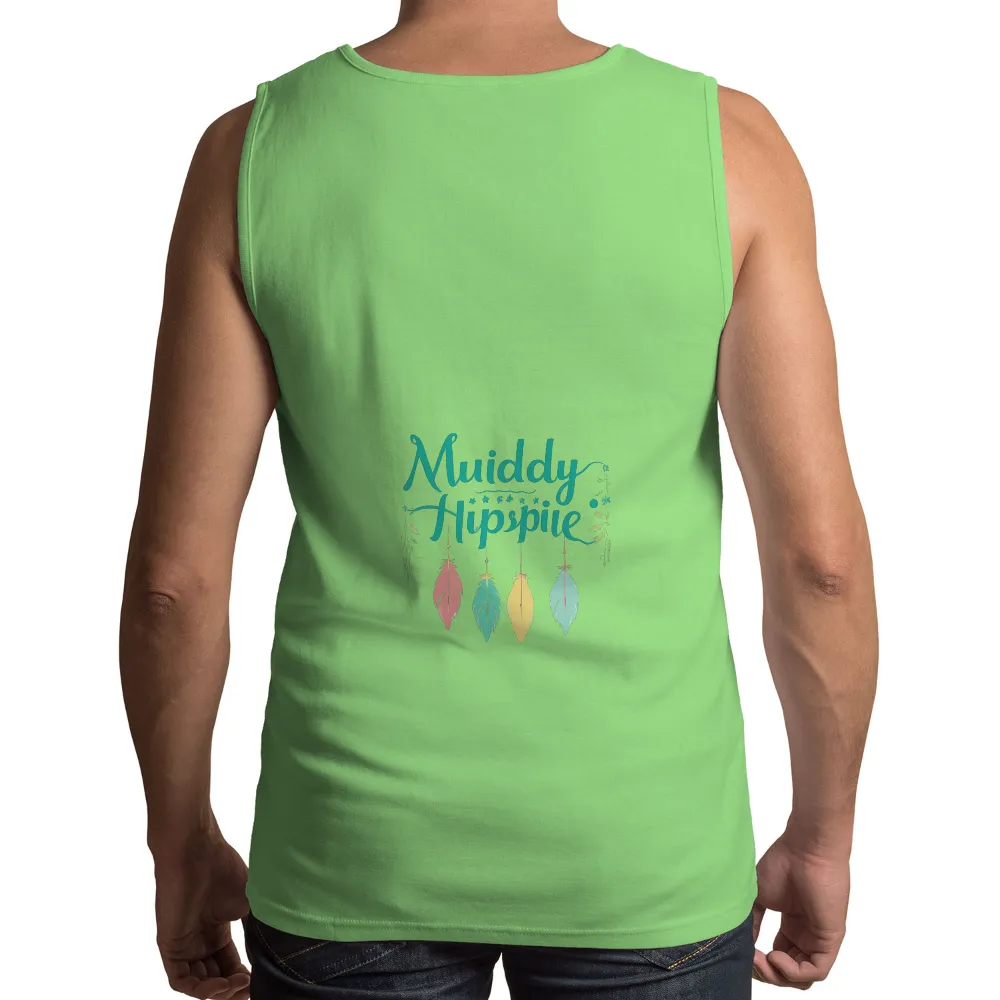 Tee Shirt Printing: Muiddy Hippie - Embrace Your Journey|comfort colors bleach dye