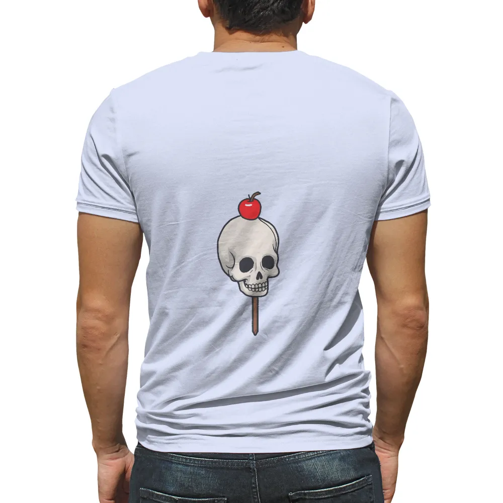 Tee Shirts Printed: Skull Lollipop - Life and Death in Whimsical Design|our flag means death blackbeard purple shirt