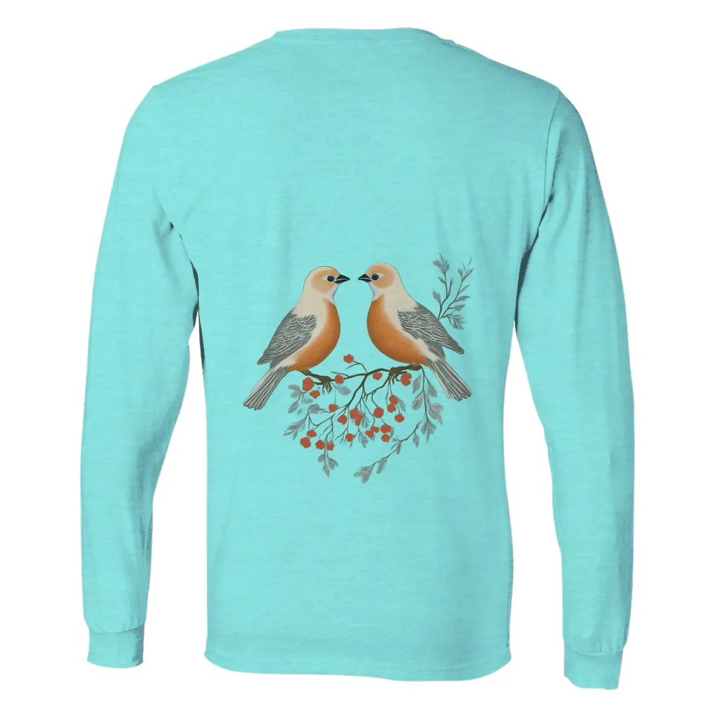 Shirts Graphic Tees: Birds of Harmony - Artistic Design|hungry birds t shirt