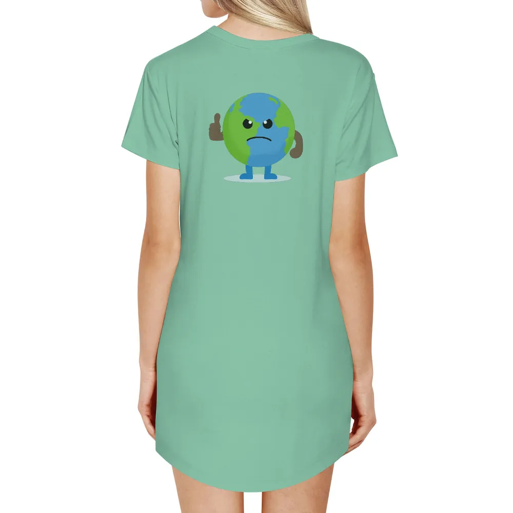 Customized Tee Shirts: Terra's Cry for Help - Environment Conservation|earth day 2022 tshirt