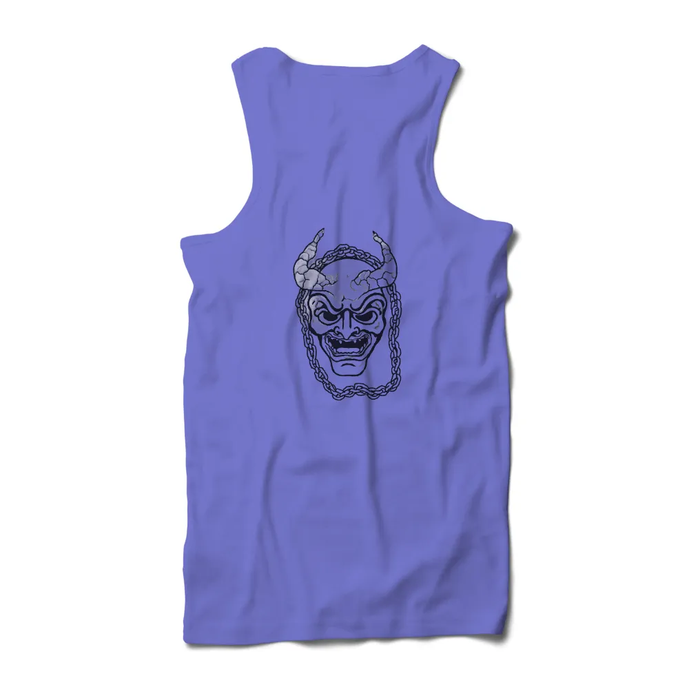 Custom Tee Shirts: Oni Mask - Artistic Designs|reign forest fronds camp shirt