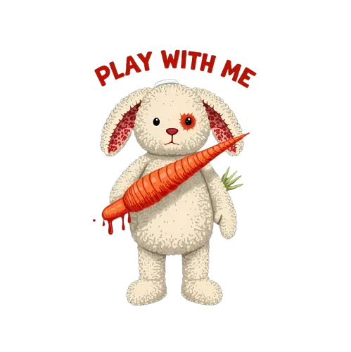 Customized Tee Shirts: Playful Rabbit Adventure