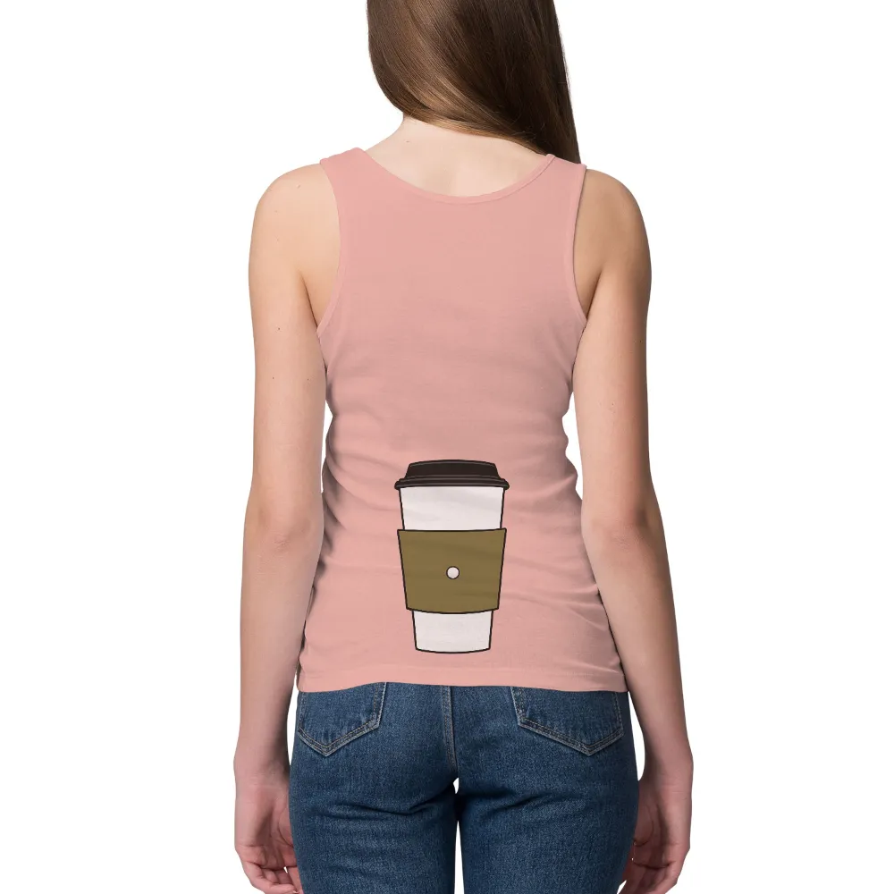 T-Shirts Design: Minimalist Coffee Cup - Life Theme|coffee and camping shirt