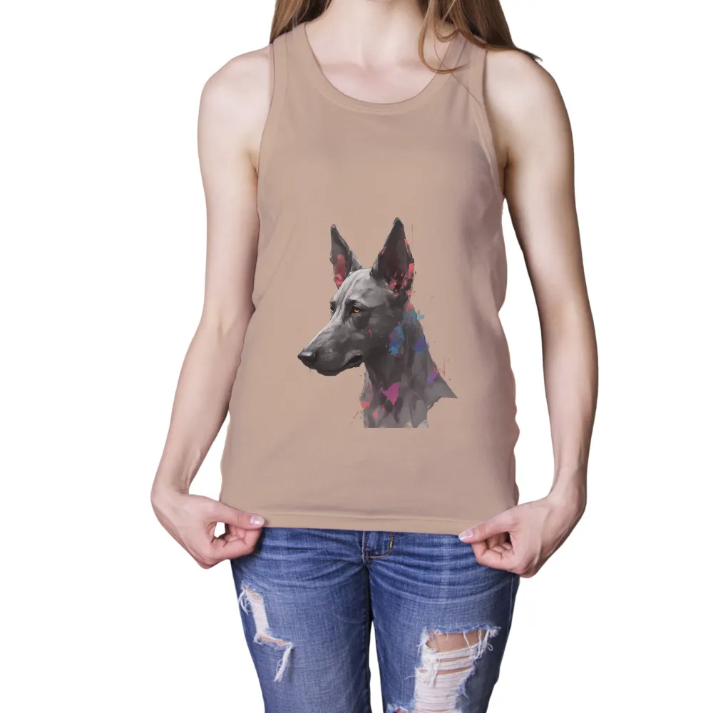 TShirt Design: Luna - The Spirit of Loyalty and Love|majestic dog