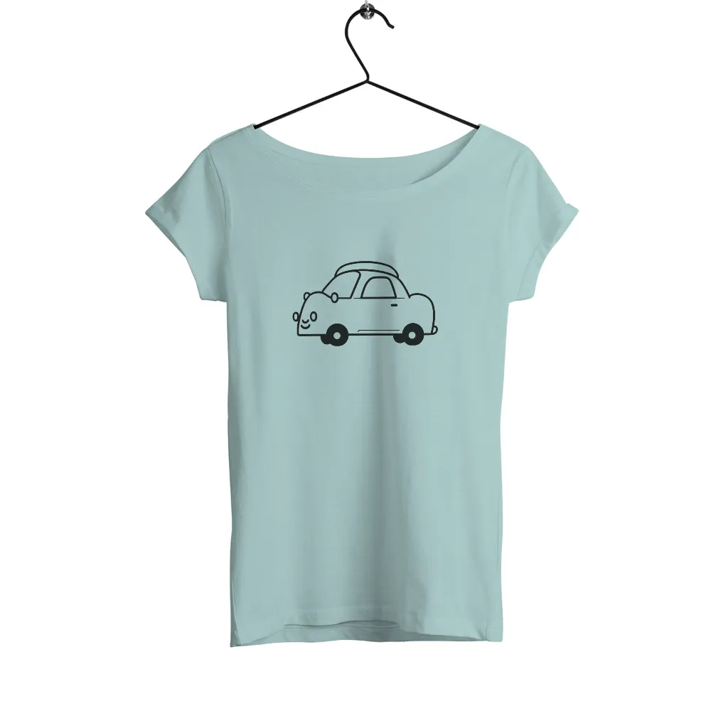 Tee Shirts Printed: Bumpy's Adventure - Cute Car Design|cute valentines shirts women