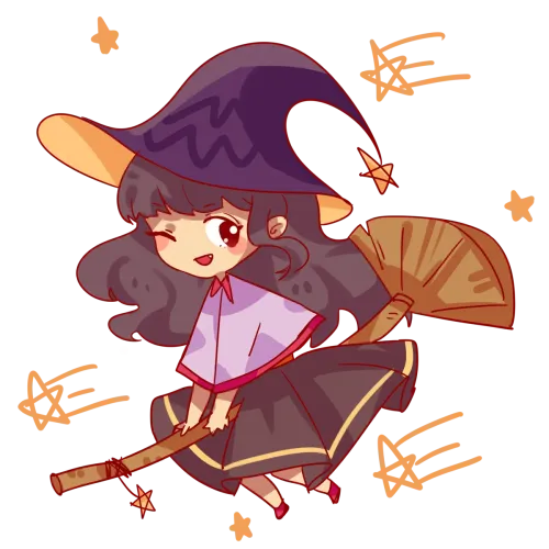 TShirt Design: Luna the Whimsical Witch