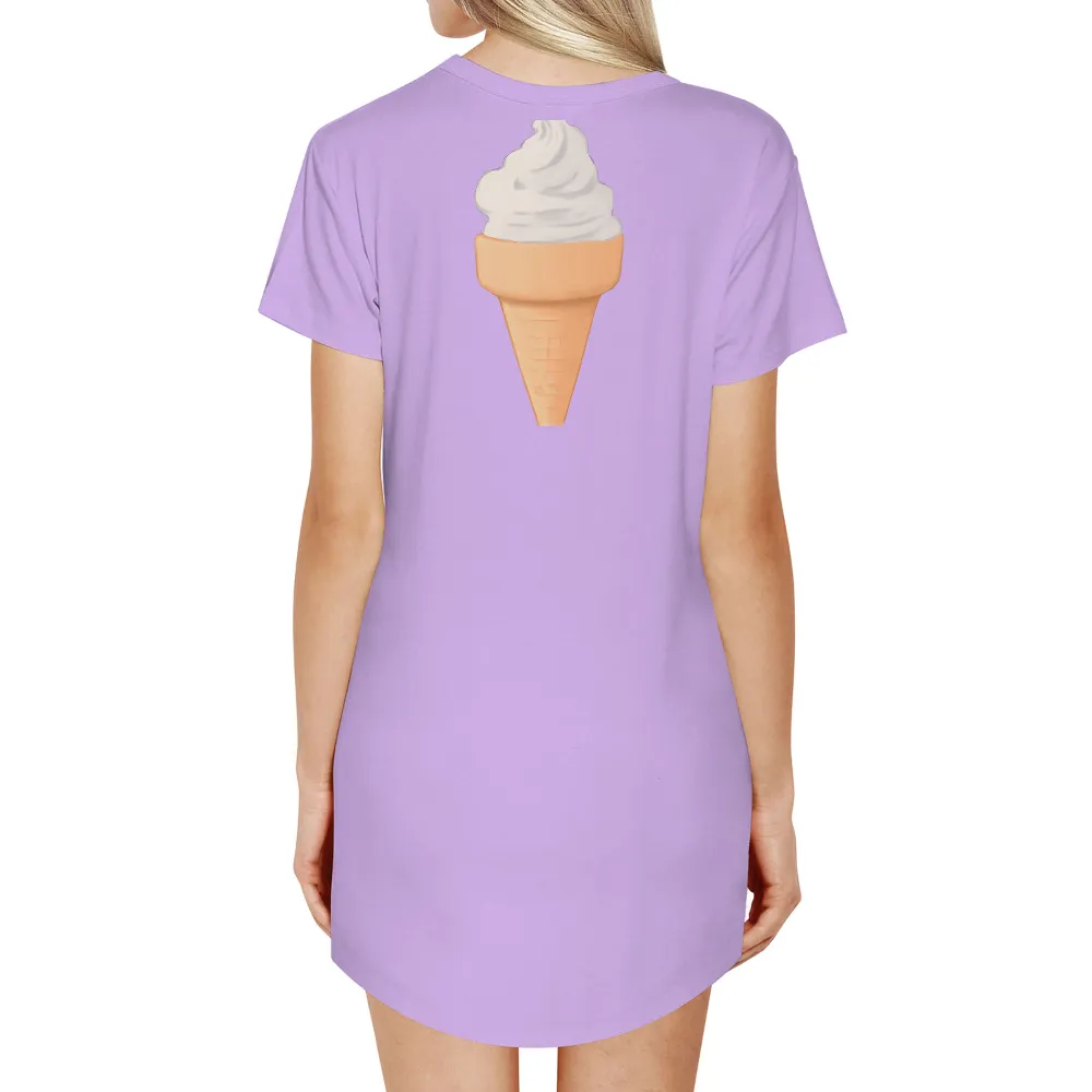 T-Shirts Pattern: Ice Cream Cone - Nostalgia and Joy|big and tall mens summer shirts