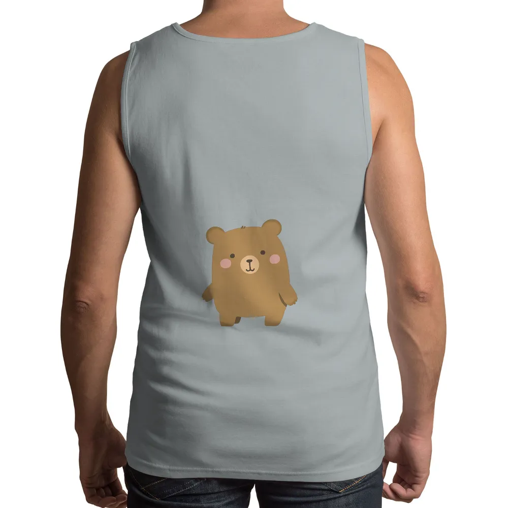 Custom Tee Shirts: Bruno the Friendly Bear - Artistic Designs|cute fourth of july shirts for women