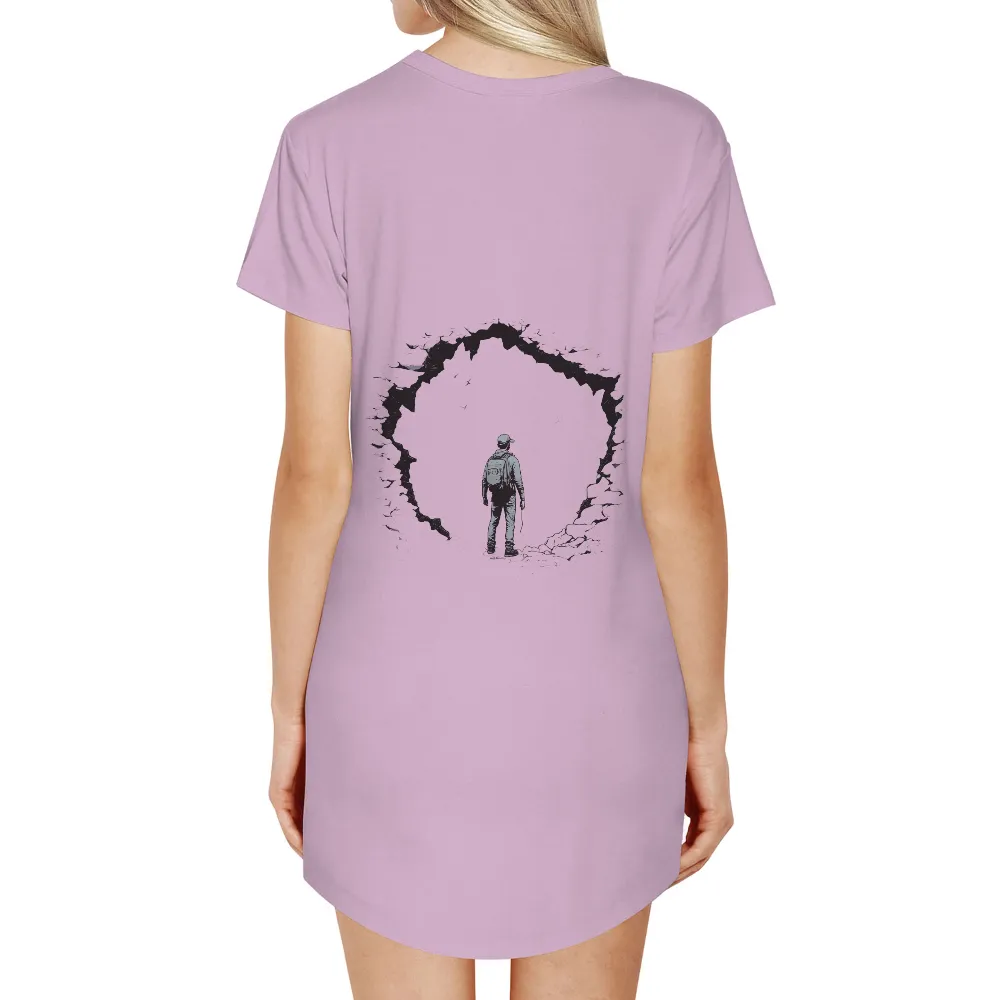 Design Embracing Solitude and Personal Growth|hot topic journey shirt