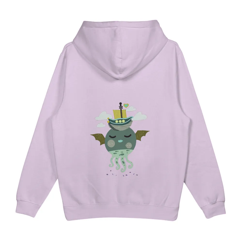 T-Shirts Custom: Whimsical Cthulhu with Love Boat|love for damar 3 shirt