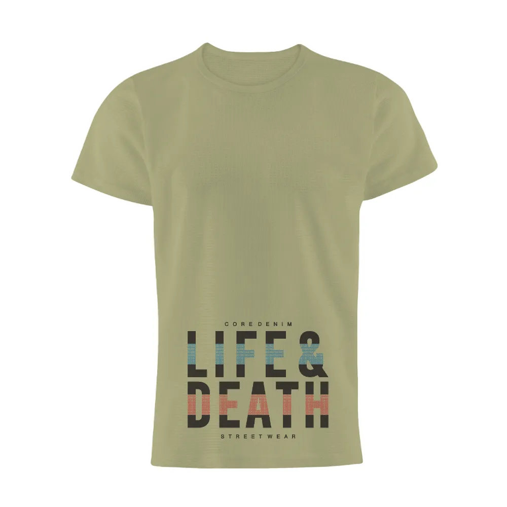 Graphic Tees: LIFE & DEATH Pixel Art Streetwear|life is good diversified portfolio beer