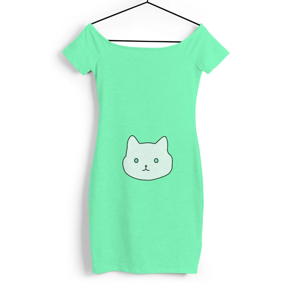 Custom Tee Shirts: Minimalist Cat Design - Simple and Cute|cute casual summer shirts