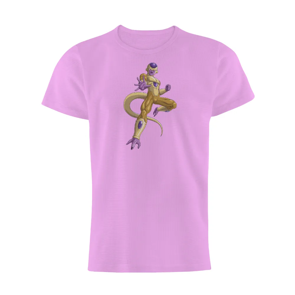 Custom Tee Shirts: Frieza - The Ultimate Power|neon purple t