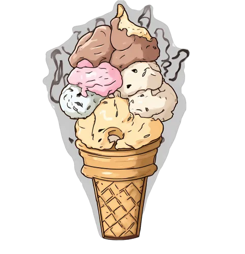 T-Shirts Custom: Ice Cream Cone of Summer Joys