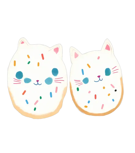 Custom Tee Shirts: Whimsical Cat Cookies | Funny & Quote T-Shirts