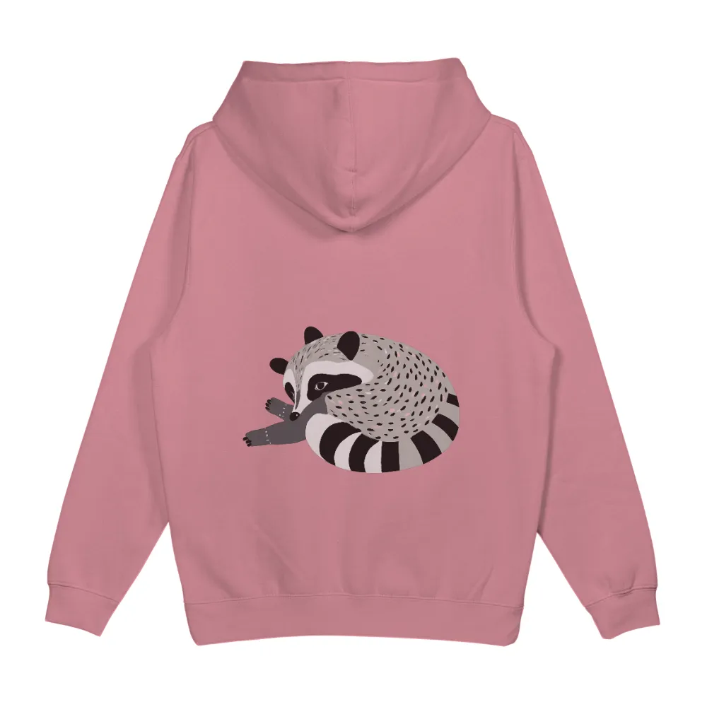 T-Shirts Custom: Whimsical Raccoon Design - Artistic and Comfortable|make online t shirt design