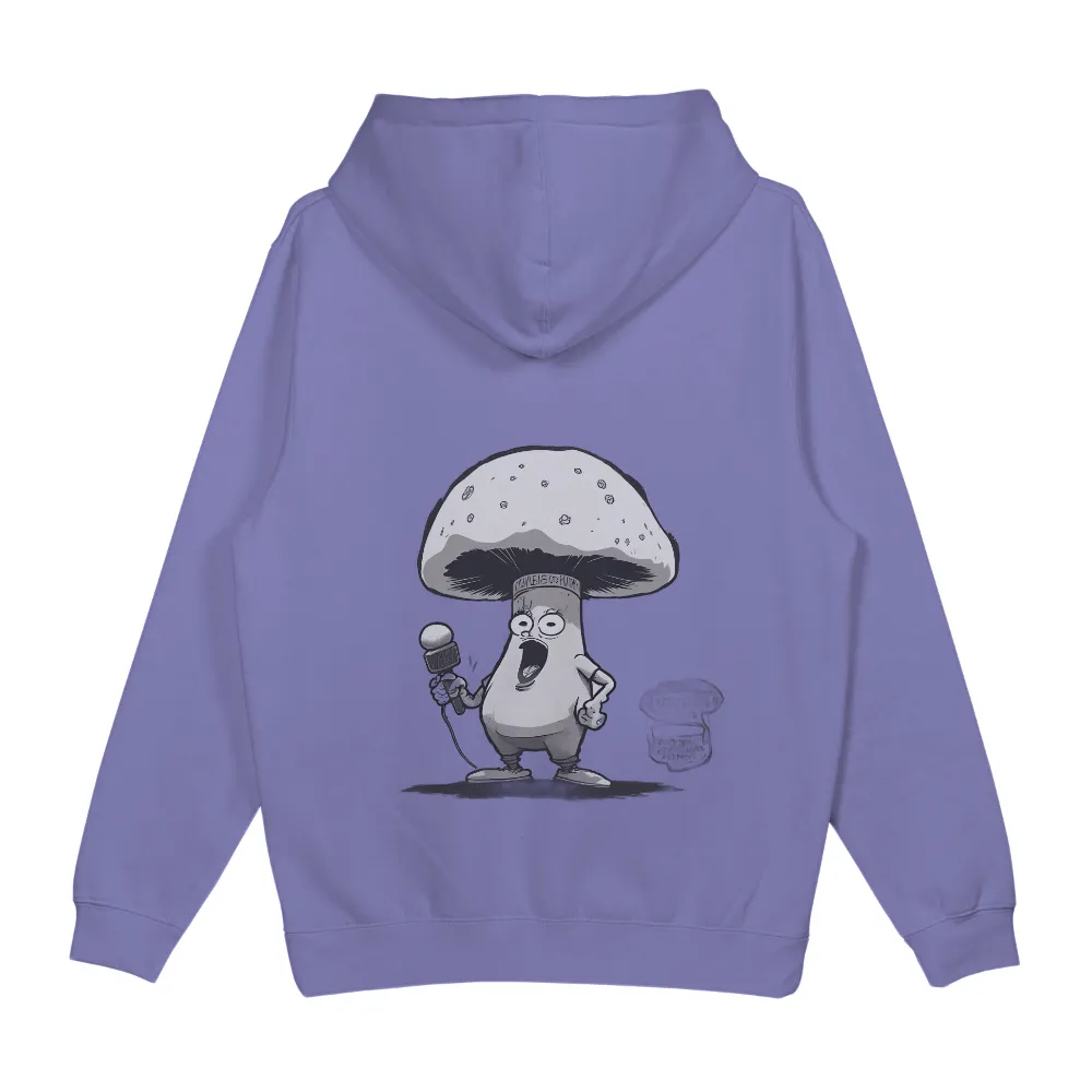 T-Shirts Design: Mushy the Comedian - Funny Mushroom with Microphone|splatoon mushroom shirt