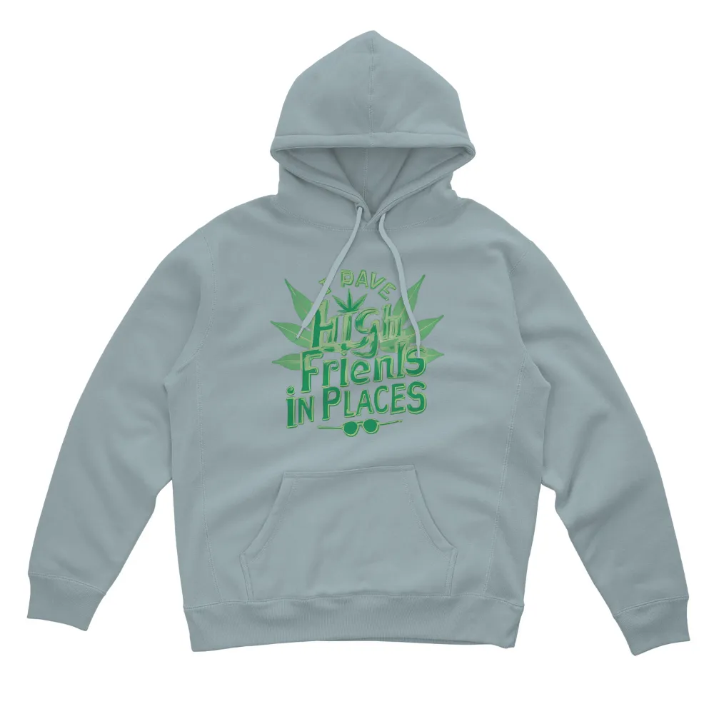 Custom Design with High Friends, Cannabis, and Sunglasses Artwork|cool black roblox t shirt