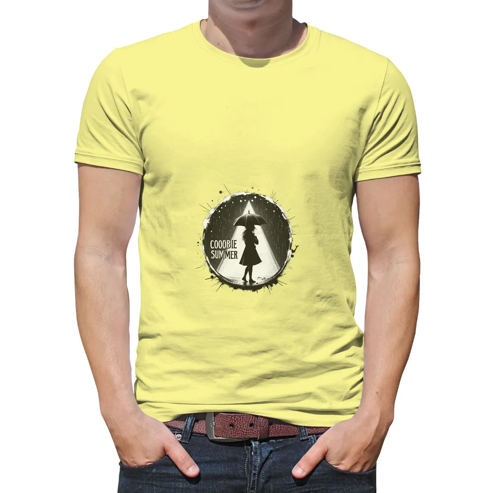 Custom Tee Shirts: COOOBIE SUMMER - Rainy Days Silhouette|summer shirts that hide fat arms