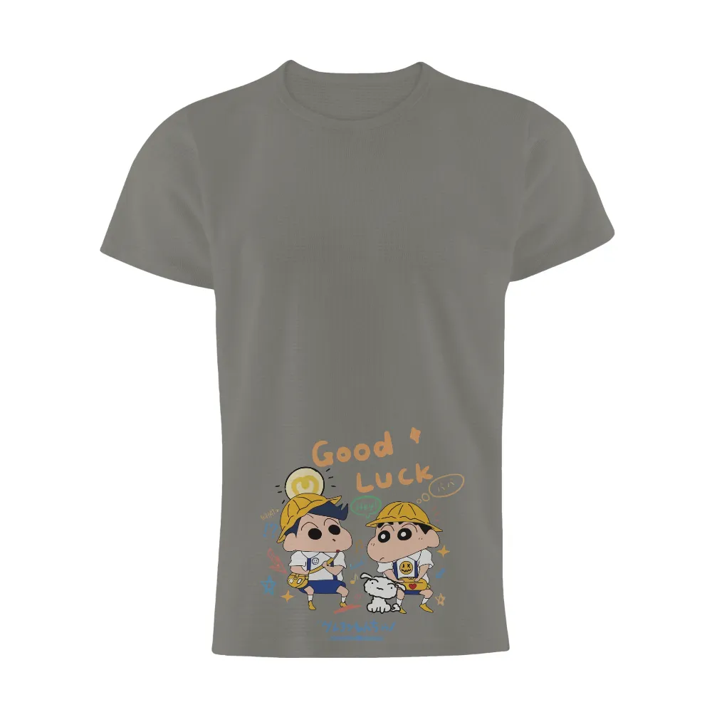 Custom T-Shirt Printing: Adventure and Friendship with Good Luck|cartoon character long sleeve shirts