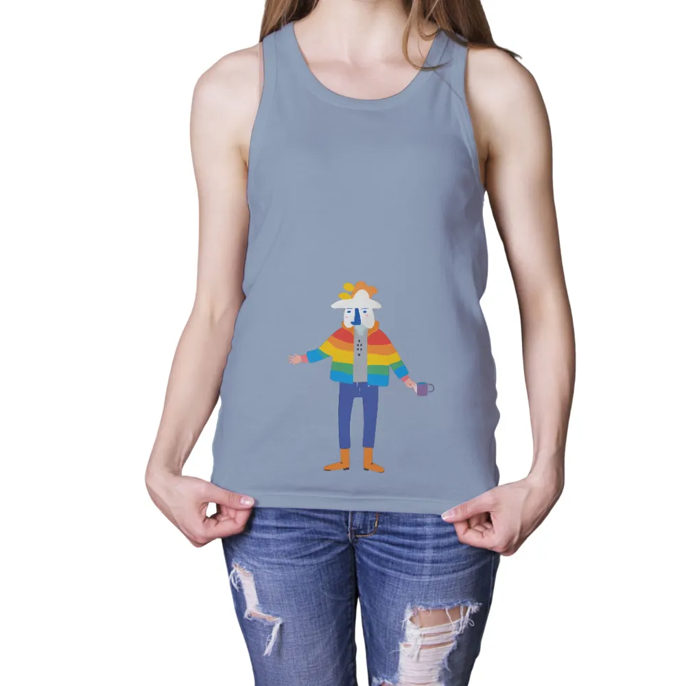 Customized Tee Shirts: Embrace Life's Colors with Zephyr's Rainbow Jacket|urban sun shirt