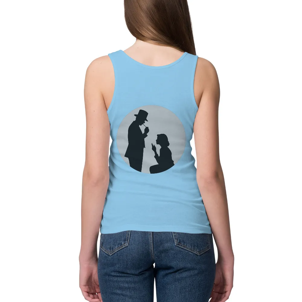 T-Shirts Design: Vintage Detective Silhouette - Noir Mystery|midoriya vintage shirt