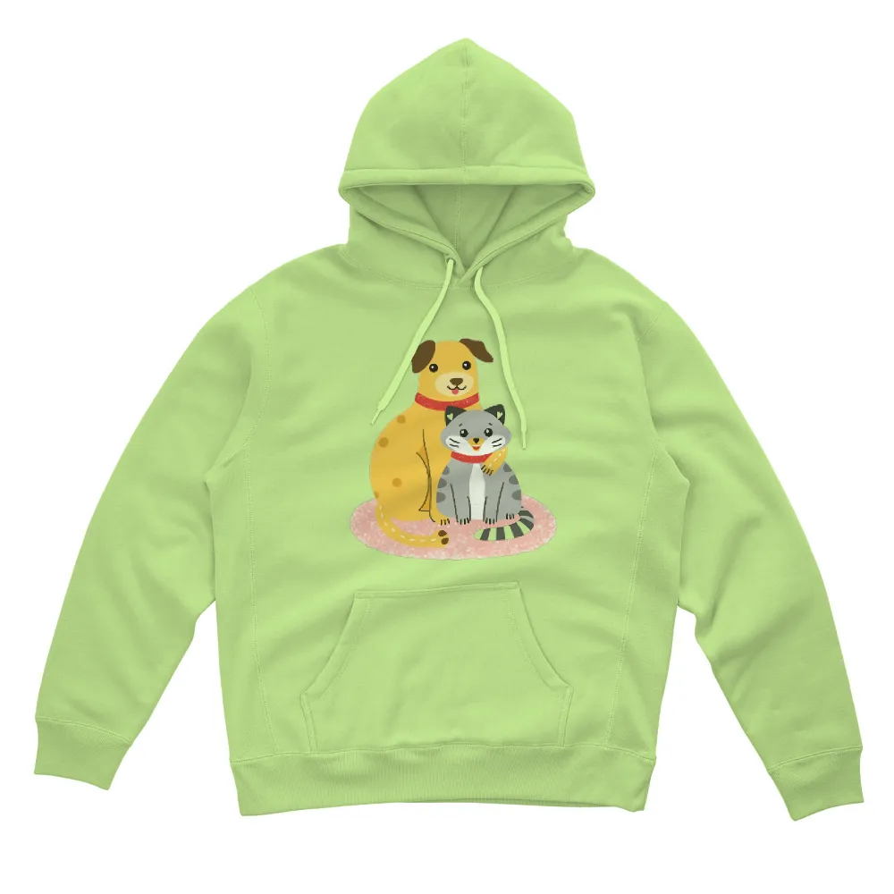 Custom Tee Shirts: Sunny & Whiskers - Unlikely Friends|easter cat shirt