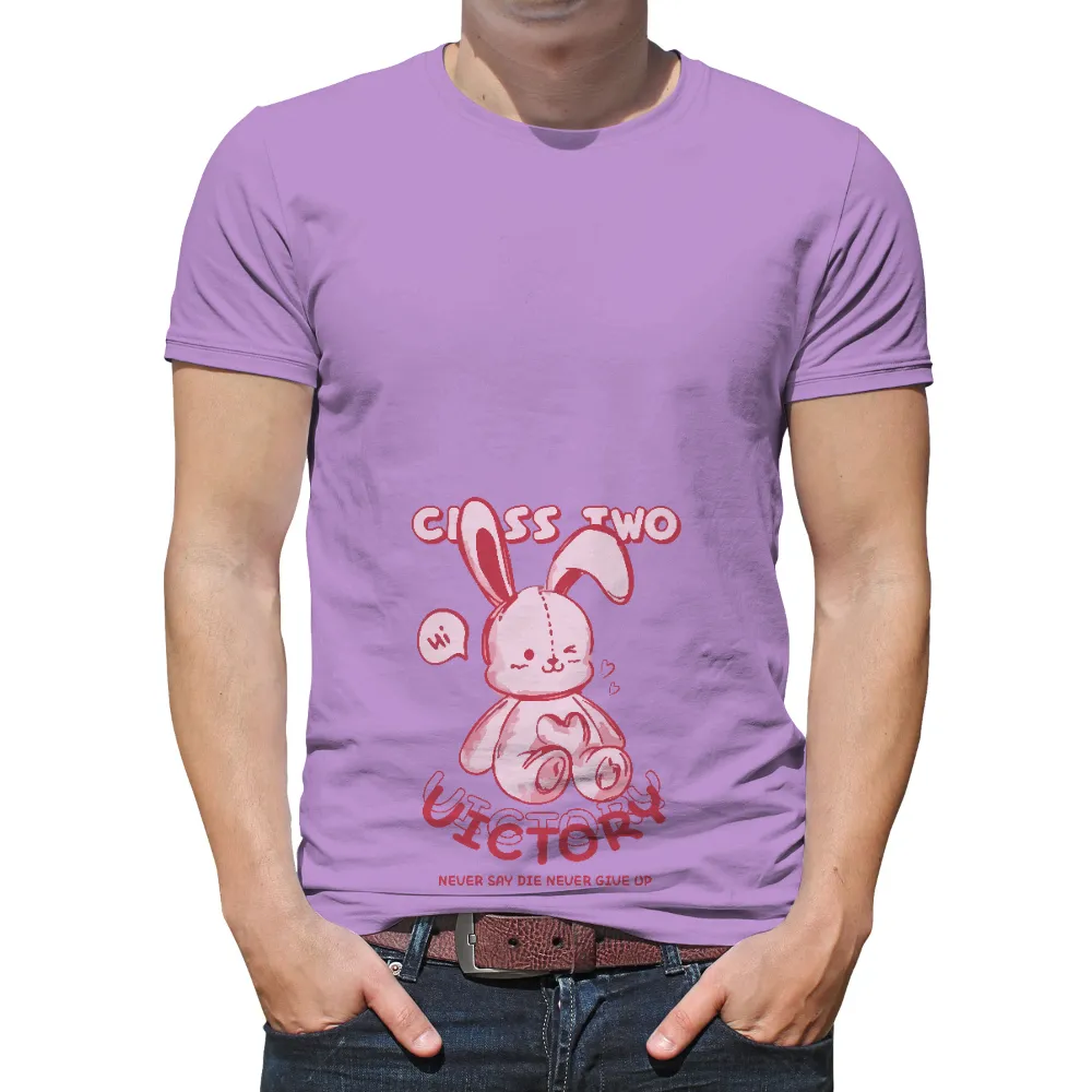 T-Shirts Pattern: Pink Bunny - Class Two Victory|warning my sense of humor shirt