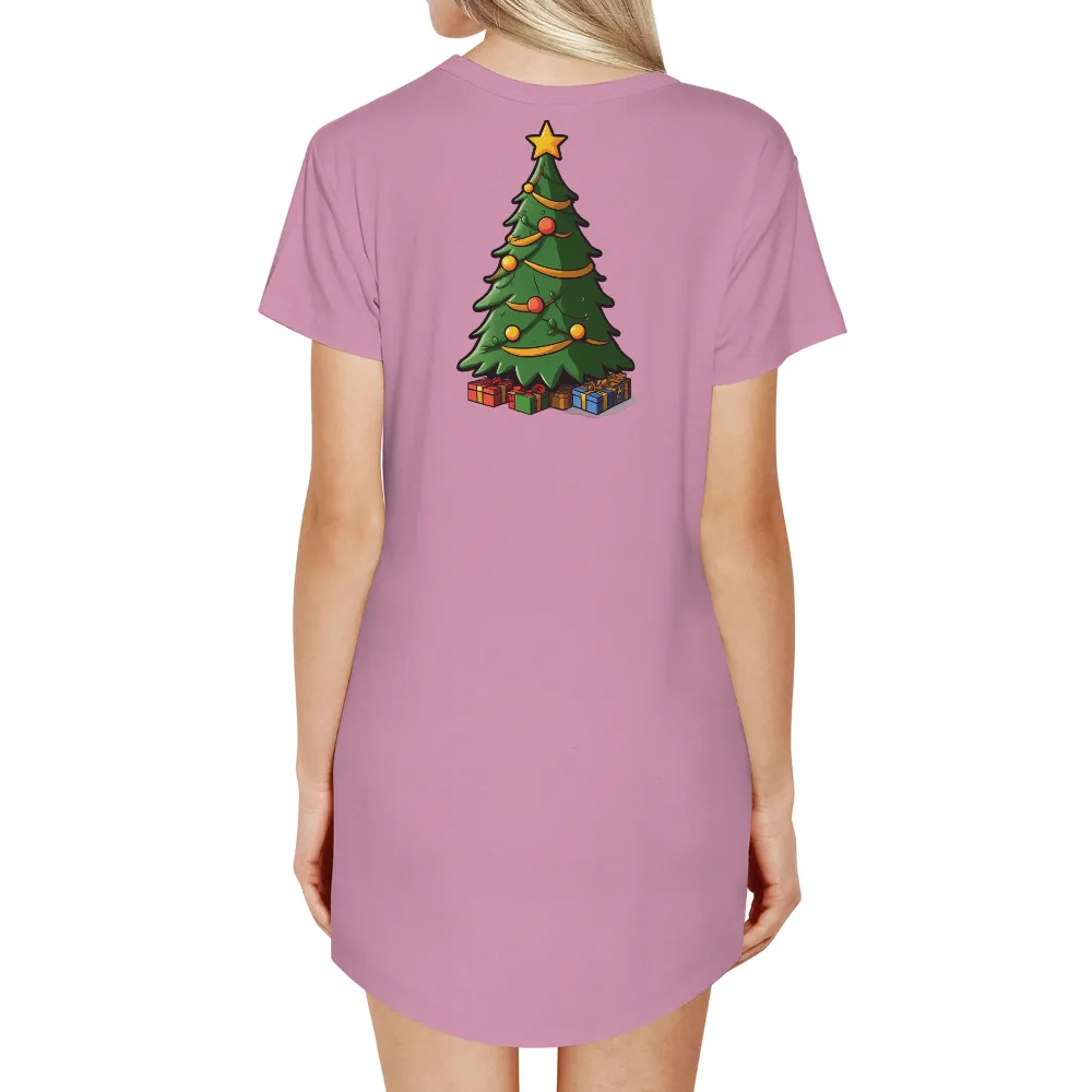 Tee Shirt Printing: Festive Christmas Tree with Gifts|target christmas shirts family