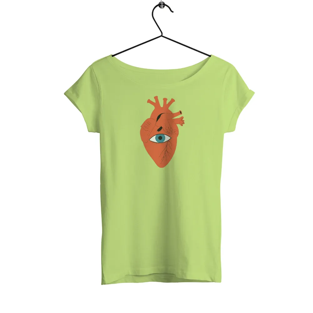 TShirt Design: Heart with Eye - Emotions and Life|shirt design design