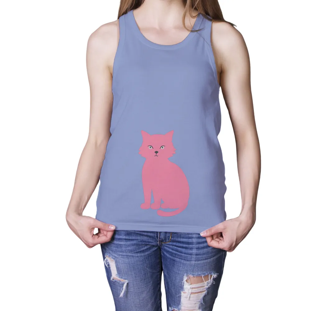 Pink Cat Tee Shirt Printing: Spread Joy and Positivity|pokemon magic shirt 1999