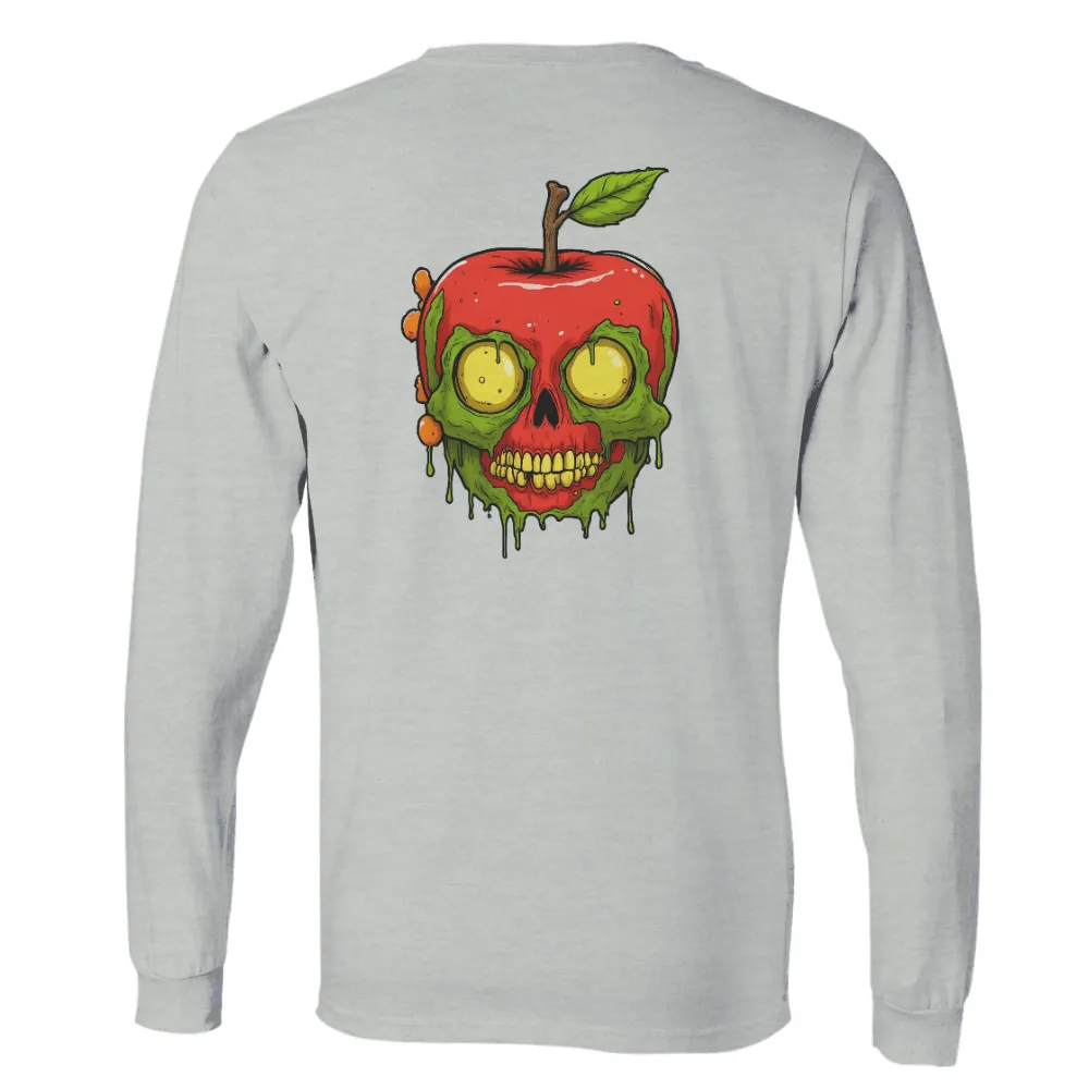 Custom T-Shirt Printing: Apple Skull Horror Design for Halloween|bakugou in his skull shirt