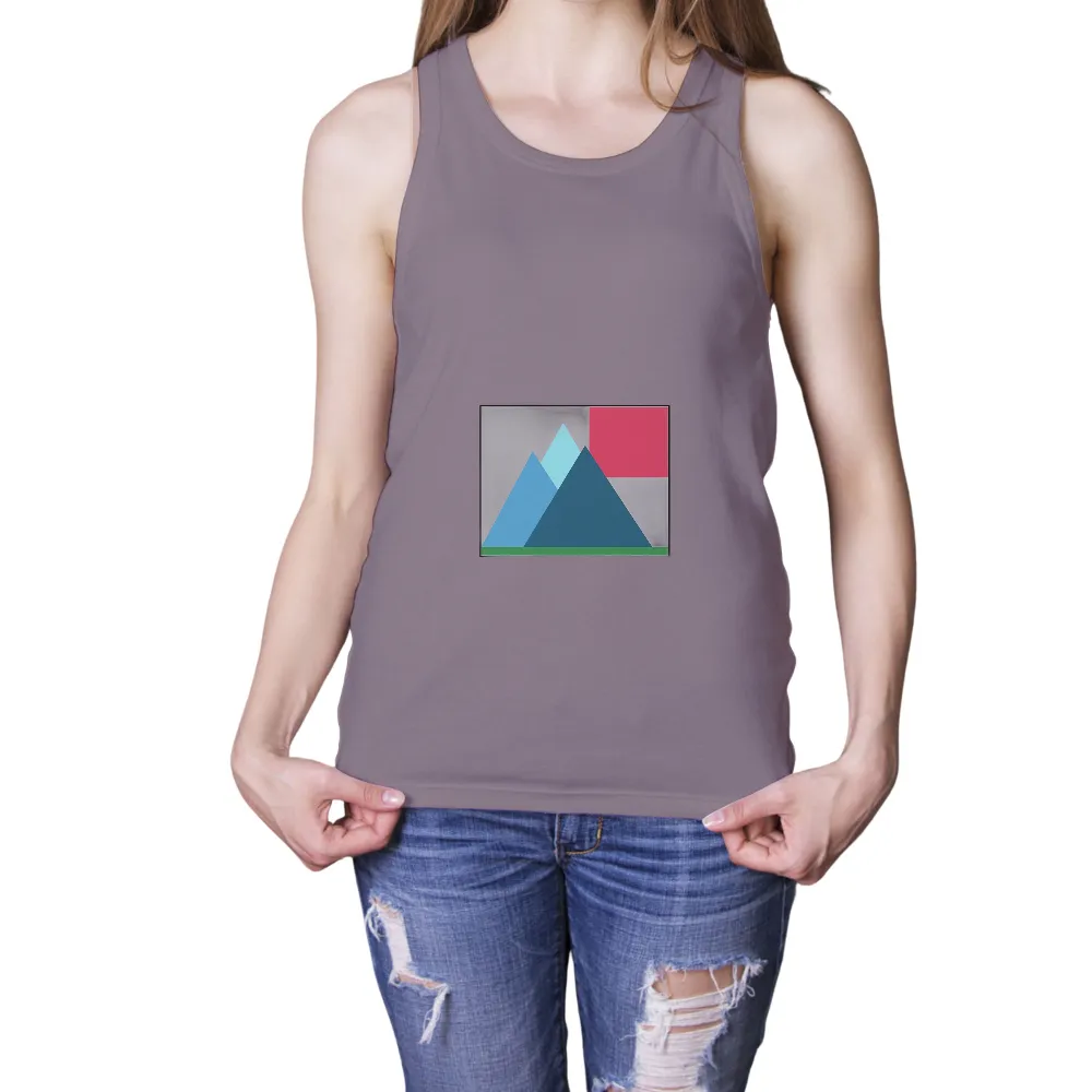 Custom Tee Shirts: Geometric Mountains - Nature's Art|adventure time dancing with monsters shirt