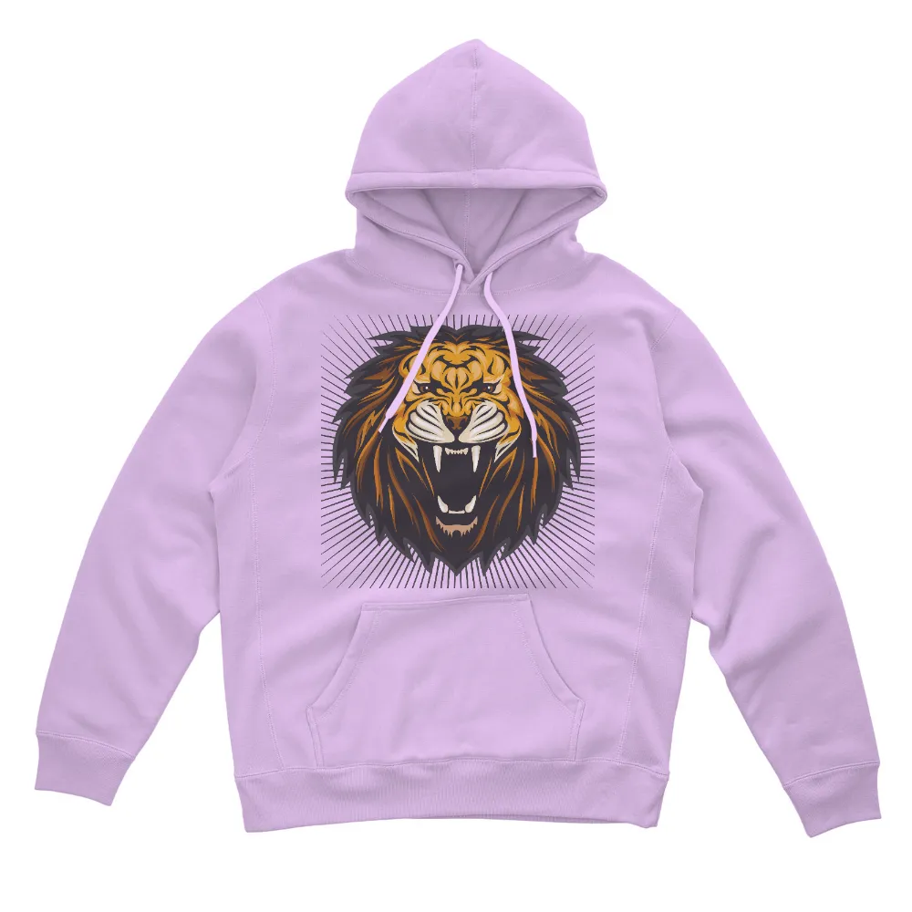 Customized Tee Shirts: Roaring Lion - Strength and Courage|mom to the 4th power shirt