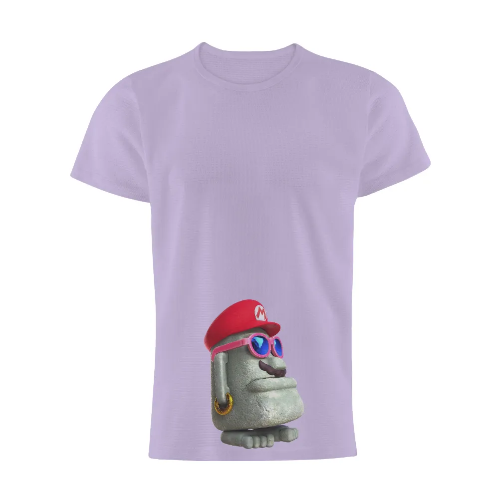 T-Shirt Printing: Goomba's Modern Adventure with Red Hat and Pink Sunglasses|adventure time shirt sex