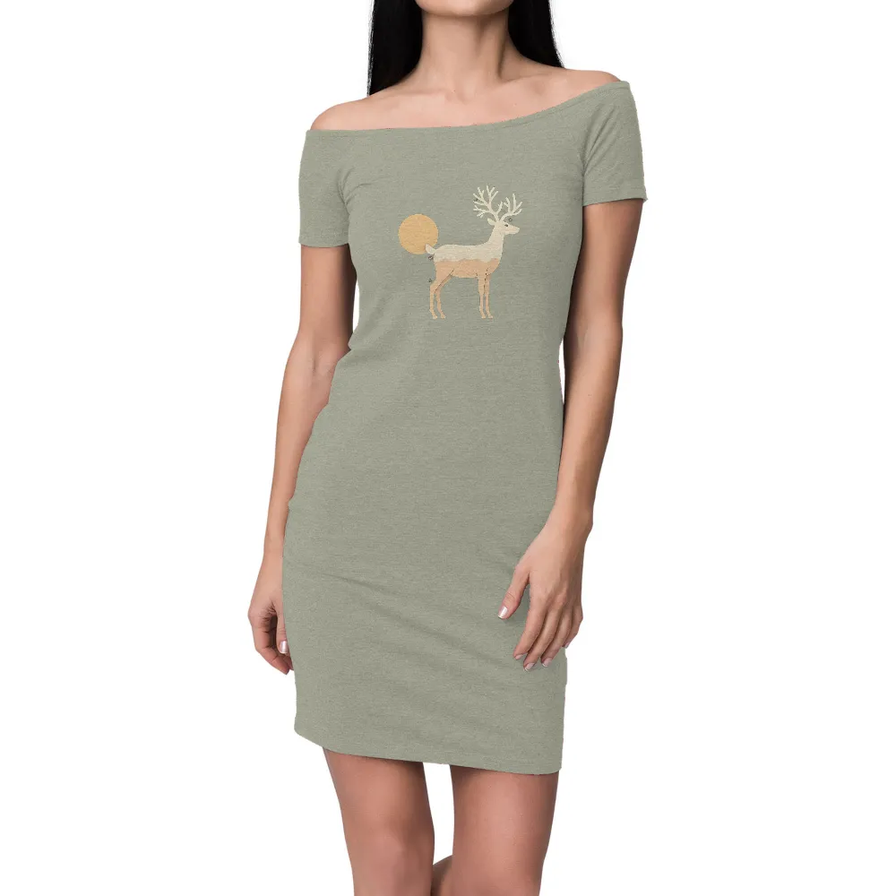 Customized Tee Shirts: Luna, the Deer of Harmony|bear plus deer beer t shirt