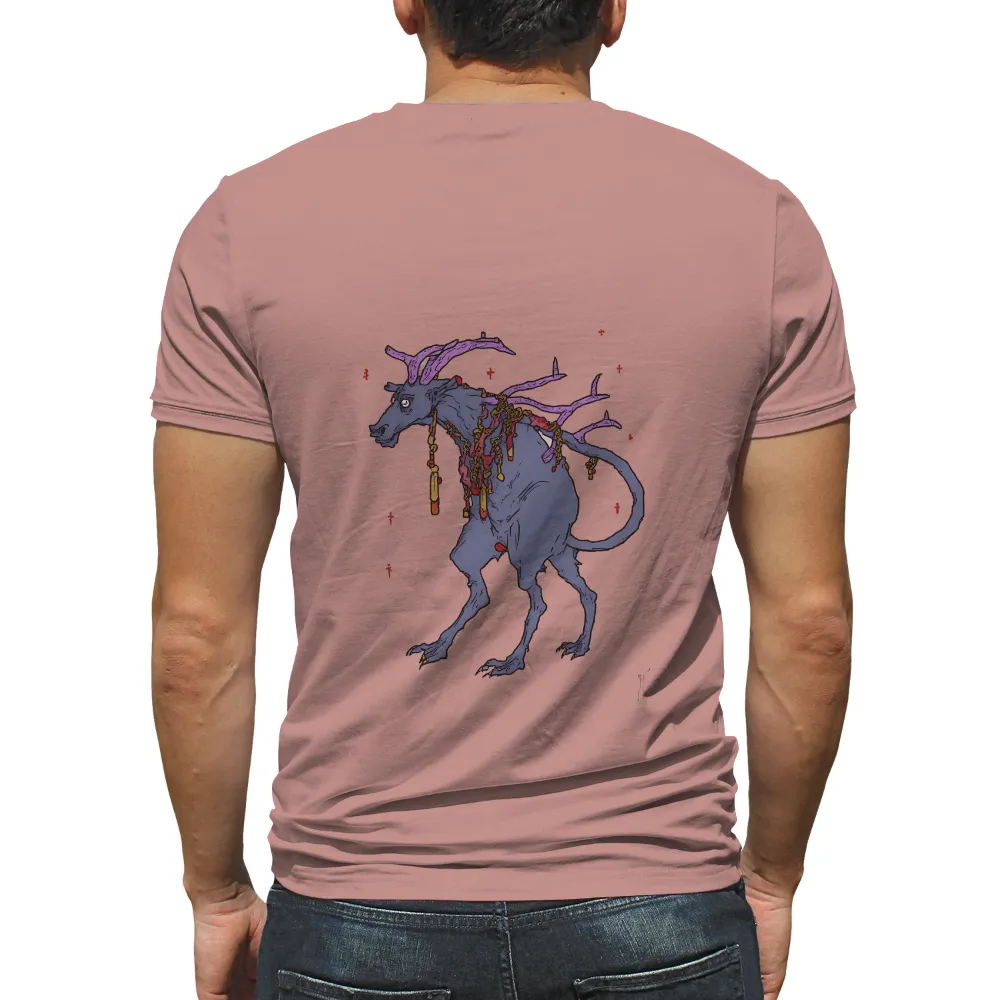 T-Shirts Design: The Shadow Beast - Artistic Mythological Creature|universal studios halloween horror nights merchandise 2022