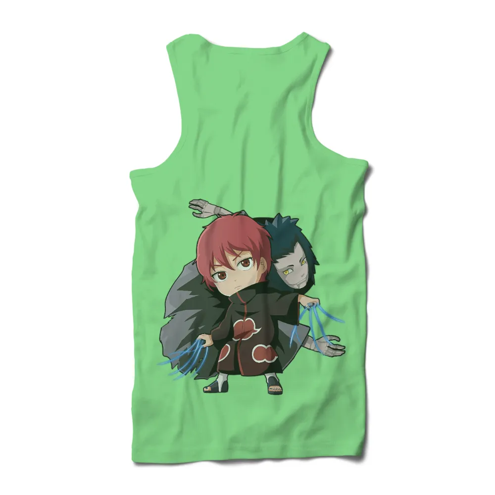 Custom Tee Shirts: Sasori and Deidara - Anime Characters in Chibi Style|music art love happiness t shirt