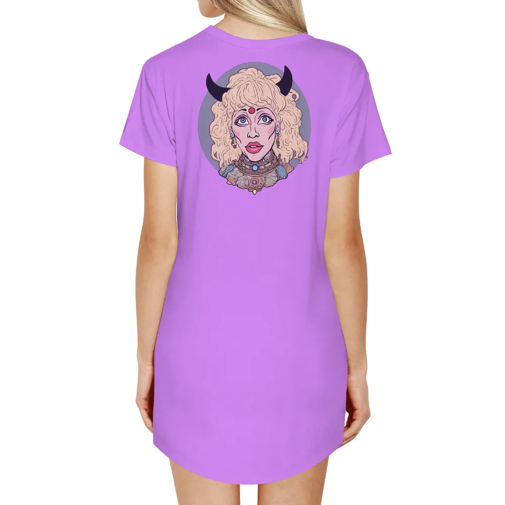 Custom Tee Shirts: Elara - Mythical Beauty Meets Futuristic Charm|necklace roblox t shirt