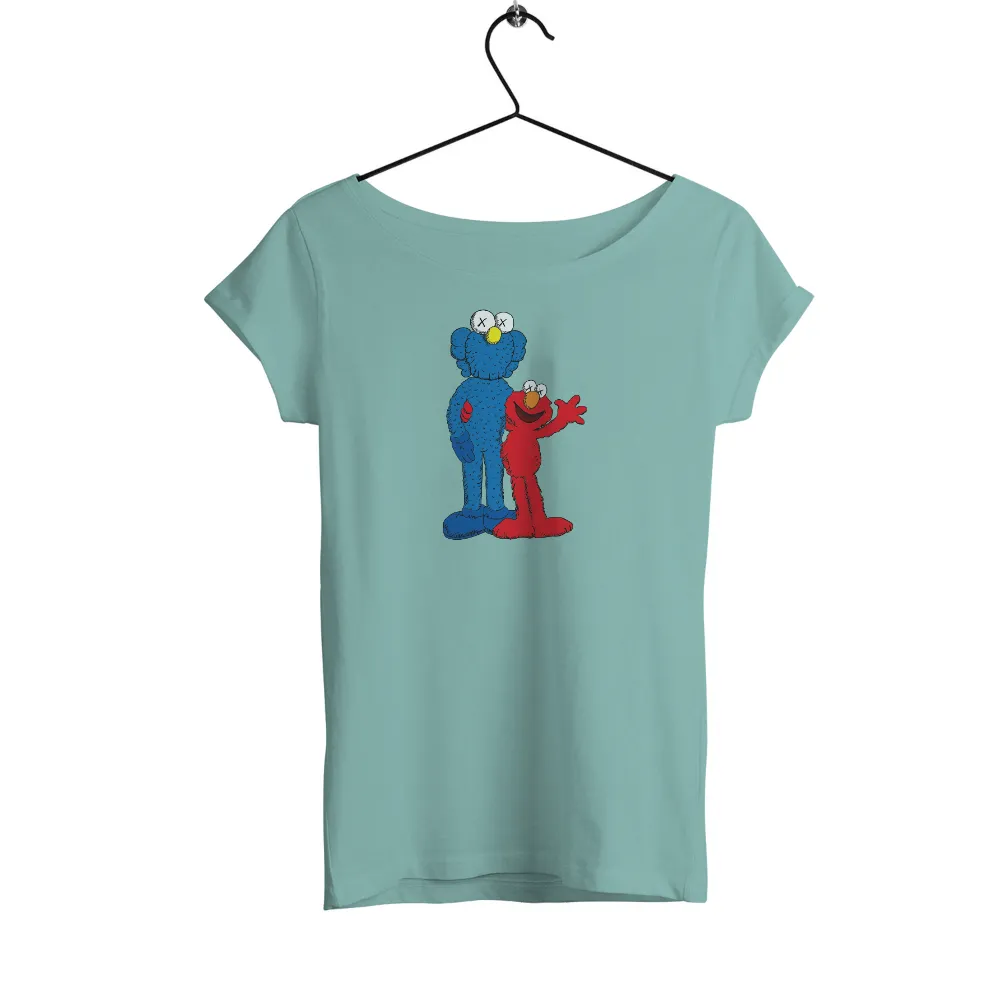 TShirt Printing: Blue & Red Characters - Pop Culture Nostalgia|a fun thing to do in the morning shirt