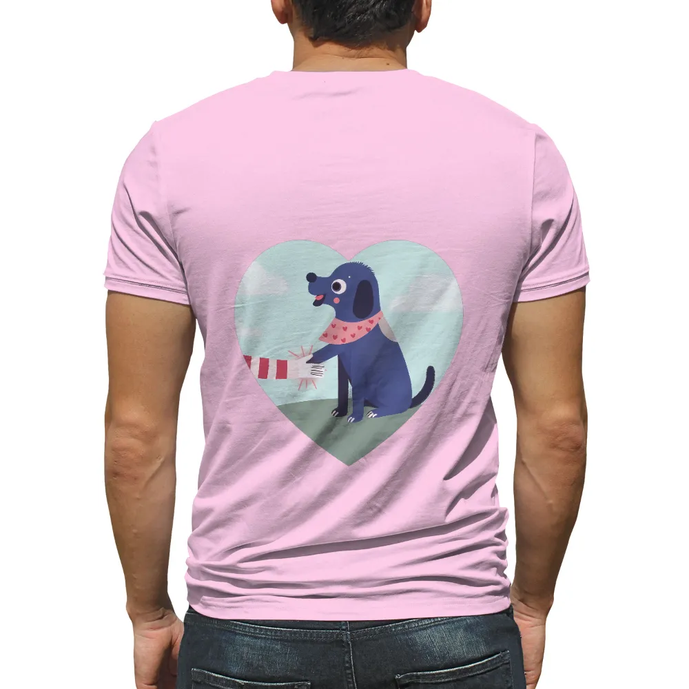 Tee Shirt Printing: Heartfelt Handshake Between Dog and Human|roblox t shirt heart