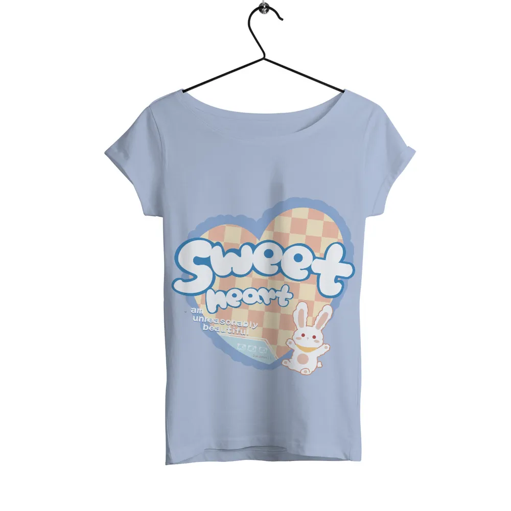 T-Shirts Pattern: Sweet Heart - Whimsical Bunny Design|summer of soul shirt