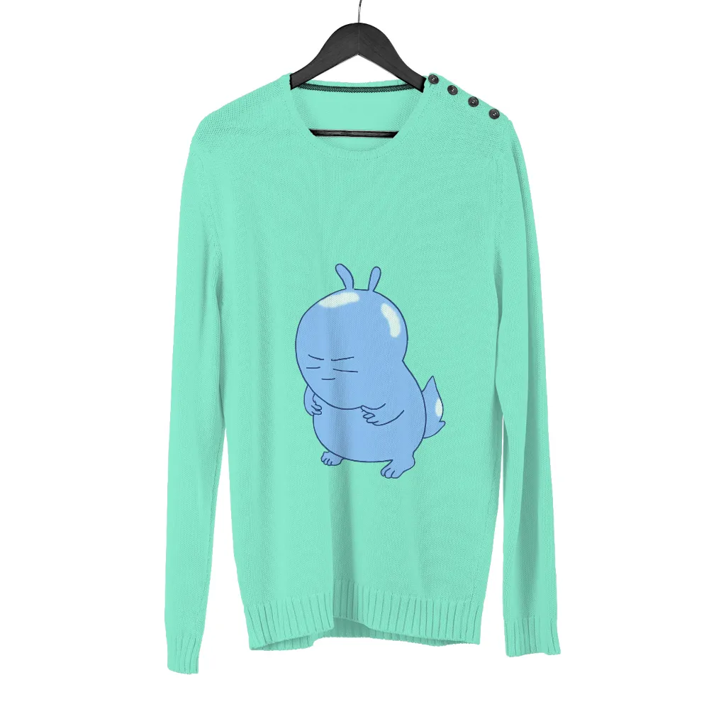 T-Shirts Pattern: Embrace Yourself with Bubbles - Blue Bunny Self-Love Design|men's haggar classic fit premium comfort spread collar dress